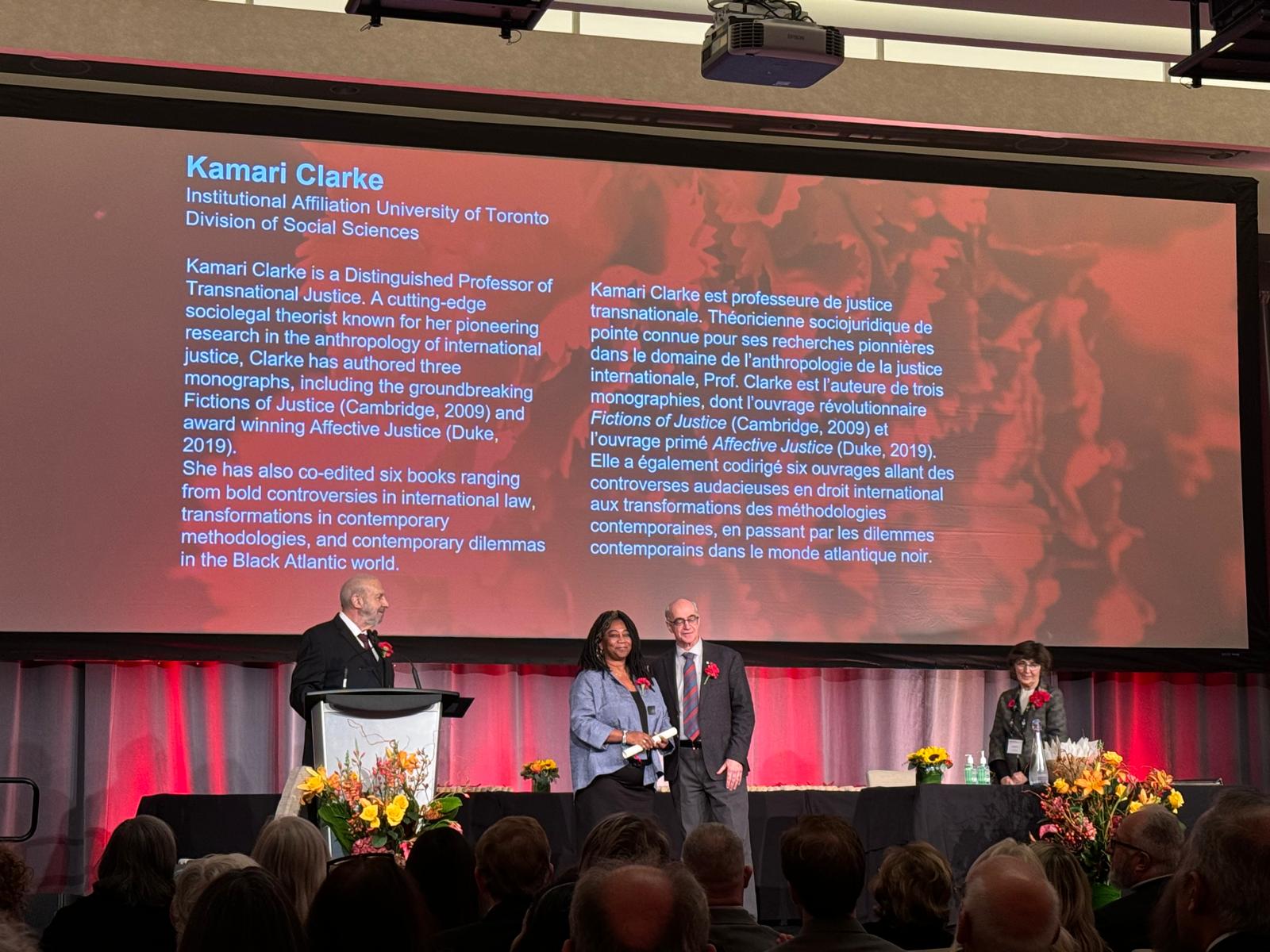 2024 11 08 Kamari Clarke at Royal Society of Canada award ceremony